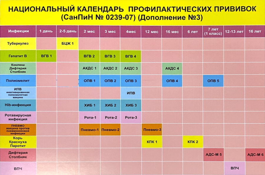 Календарь прививок | Tibbiyot Dunyosi — медицинский центр, лаборатория,  центр вакцинации в Ташкенте, Узбекистан